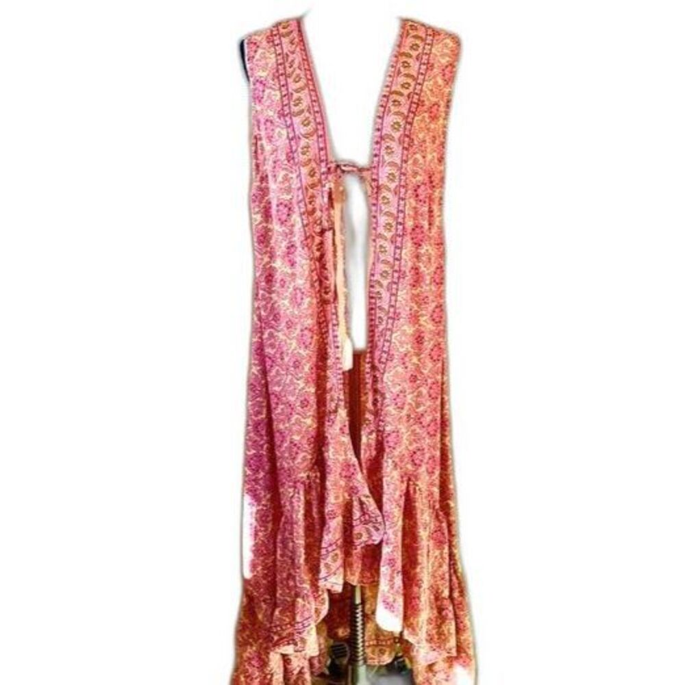 Bohemian Floral Silk Blend Duster One Size
